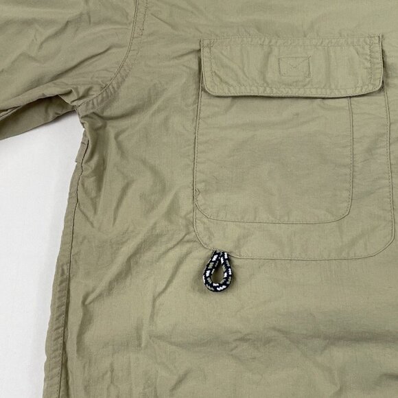 Go Fish Adventure Apparel Button Up Fishing Shirt Men’s M Roll Tab Sleeve - Picture 10 of 14